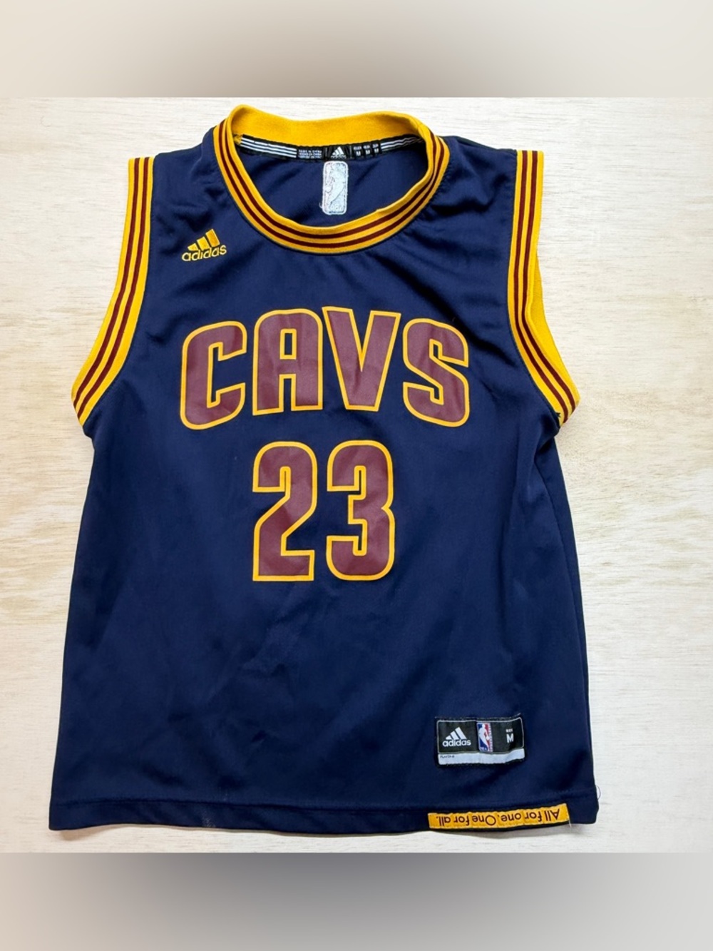 Youth Adidas Lebron James Size Medium NBA Jersey Cleveland Cavaliers Cavs #23